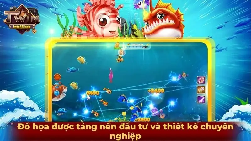 Bắn cá TWIN68 - Trải nghiệm bắn cá đỉnh cao nhất thời đại 3 Đồ họa được tảng nền đầu tư và thiết kế chuyên nghiệp