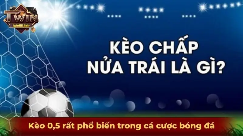Kèo 0,5 rất phổ biến trong cá cược bóng đá