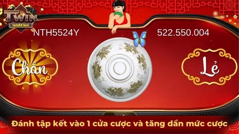 Cách đọc vị xóc đĩa cực hiệu quả dành cho các newbie 3 Đánh tập kết vào 1 cửa cược và tăng dần mức cược